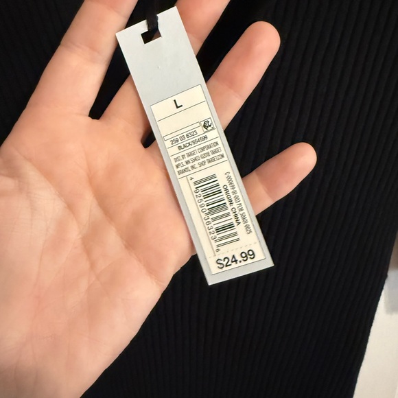 Prologue Black Ribbed Stretch Collared Top - Picture 4 of 6